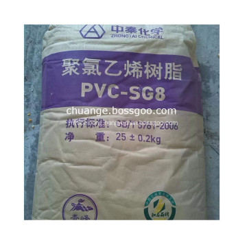 Zhongtai PVC Resin SG8 K57 for UPVC